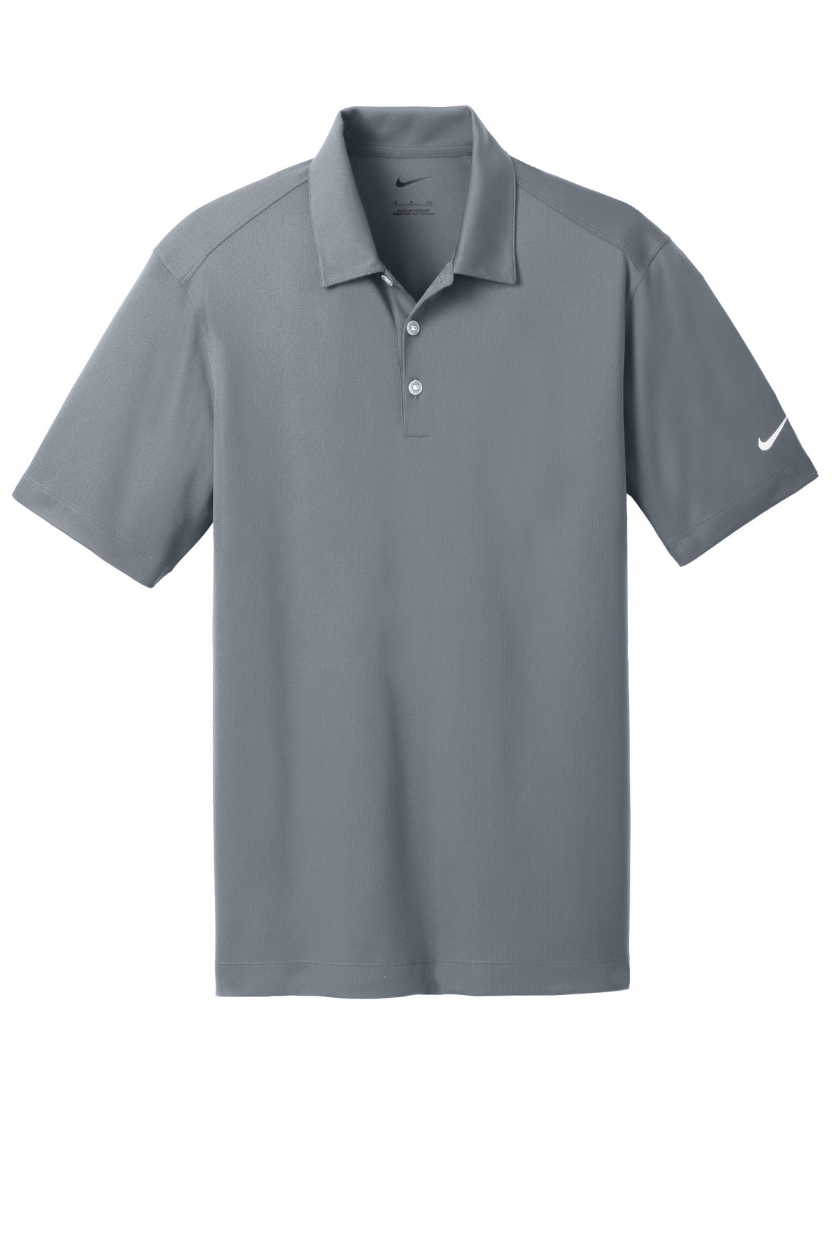 Nike Dri-FIT Vertical Mesh Polo. 637167 Cool Grey