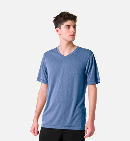 Knit 6409 Men's Short Sleeve Modal Tee Blue