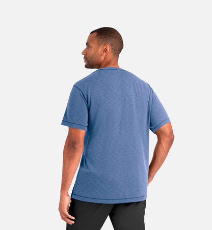 Knit 6409 Men's Short Sleeve Modal Tee Blue