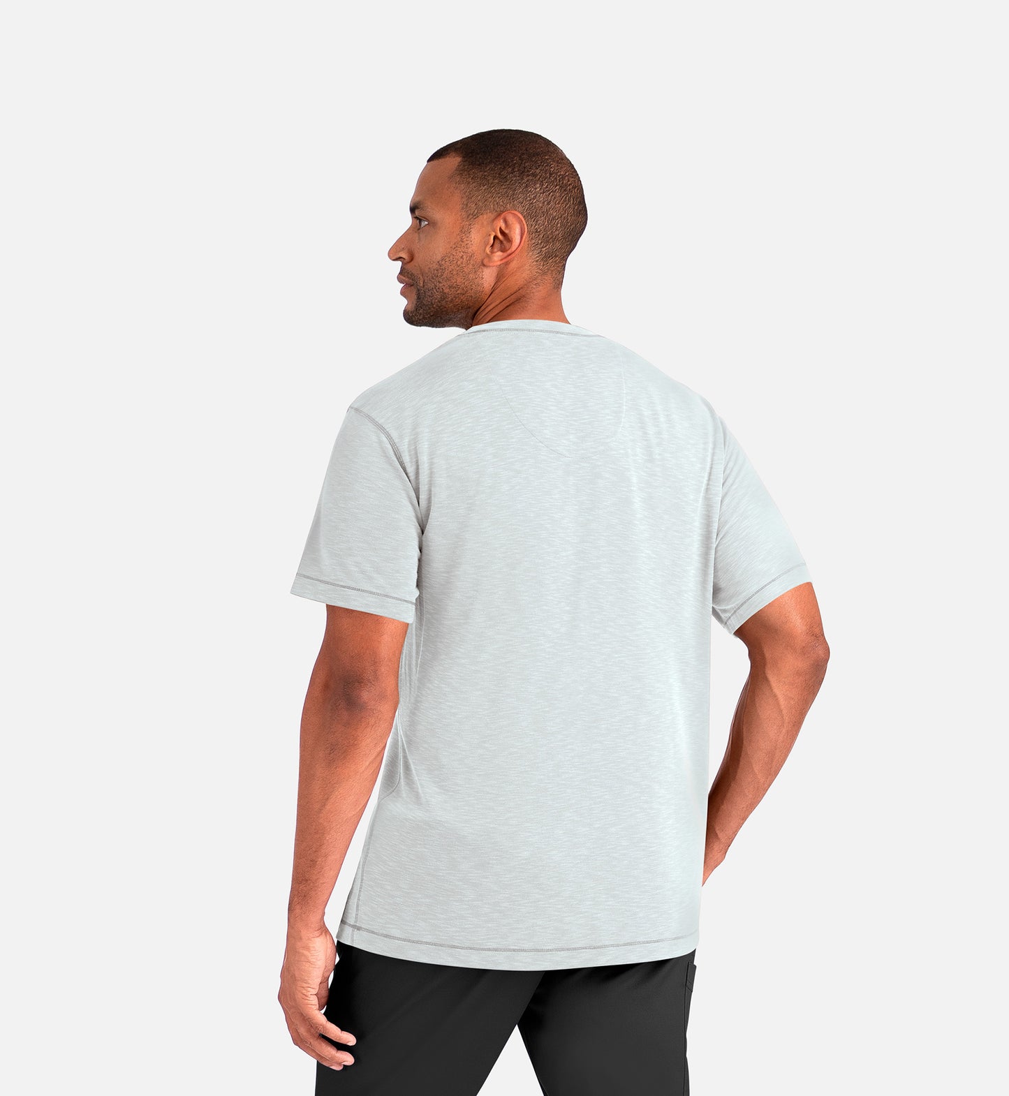Knit 6409 Men's Short Sleeve Modal Tee Light Gray