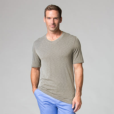 Knit 6409 Men Short Sleeve Modal Tee Taupe