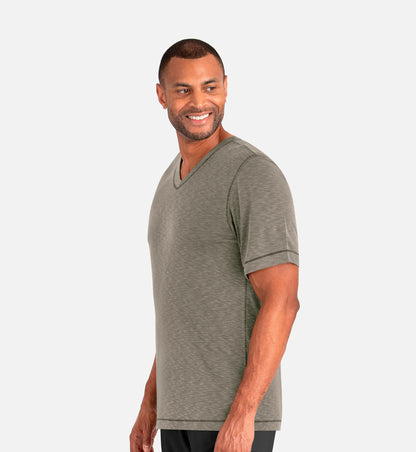 Knit 6409 Men's Short Sleeve Modal Tee Taupe