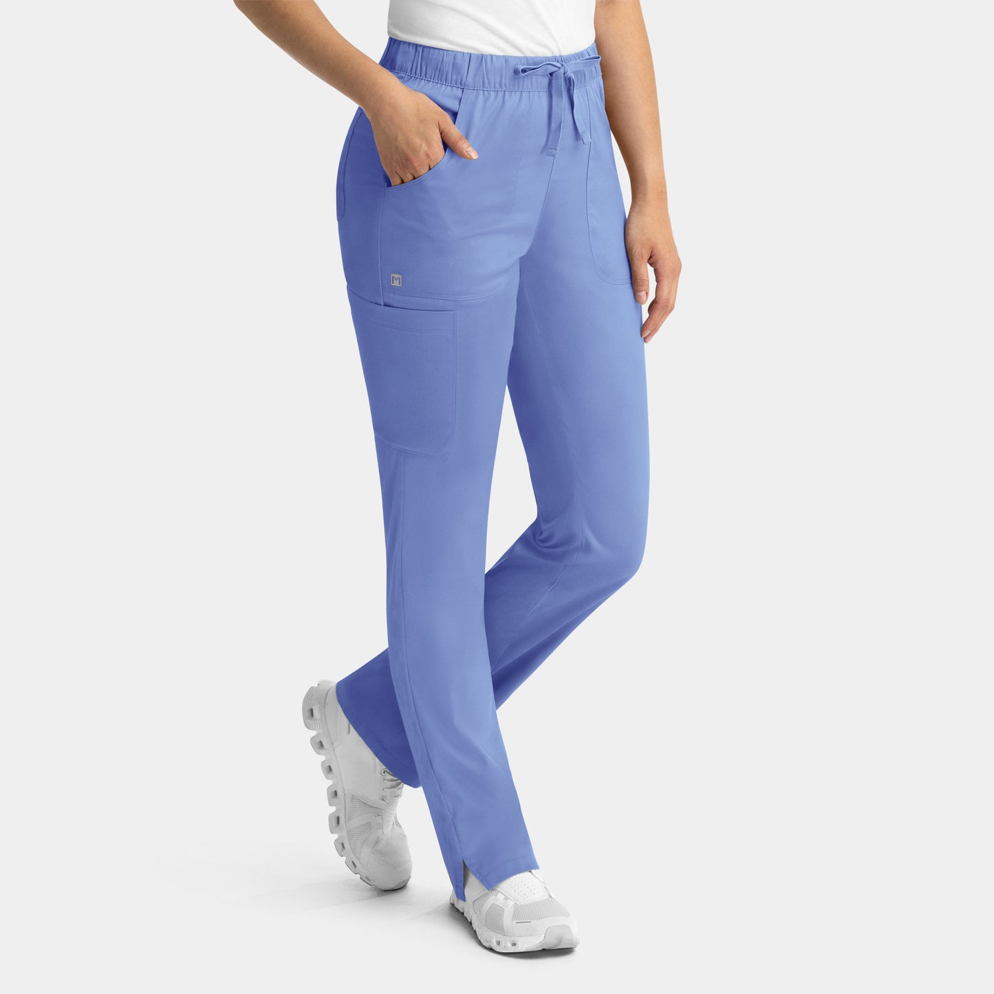 Matrix 6501 Women’s Full Elastic Waistband Cargo Pant Ceil Blue