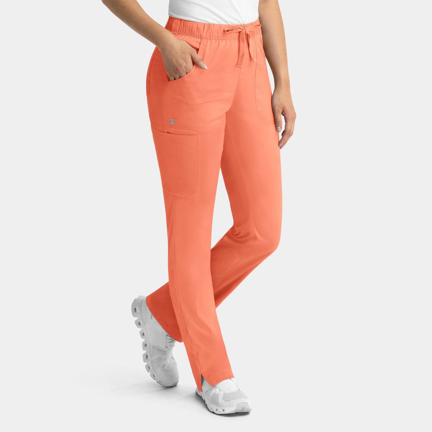 Matrix 6501 Women’s Full Elastic Waistband Cargo Pant Fresh Salmon