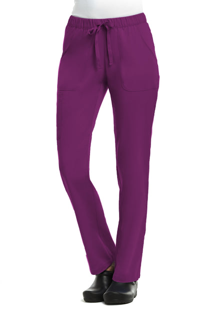 Matrix 6501 Women's Full Elastic Waistband Cargo Pant Hollyhock
