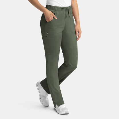 Matrix 6501 Women’s Full Elastic Waistband Cargo Pant Olive