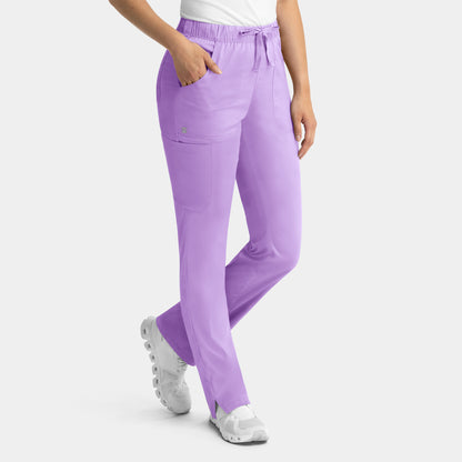 Matrix 6501 Women's Full Elastic Waistband Cargo Pant Orchid Bouquet