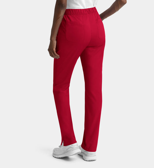 Matrix 6501 Women’s Full Elastic Waistband Cargo Pant Red