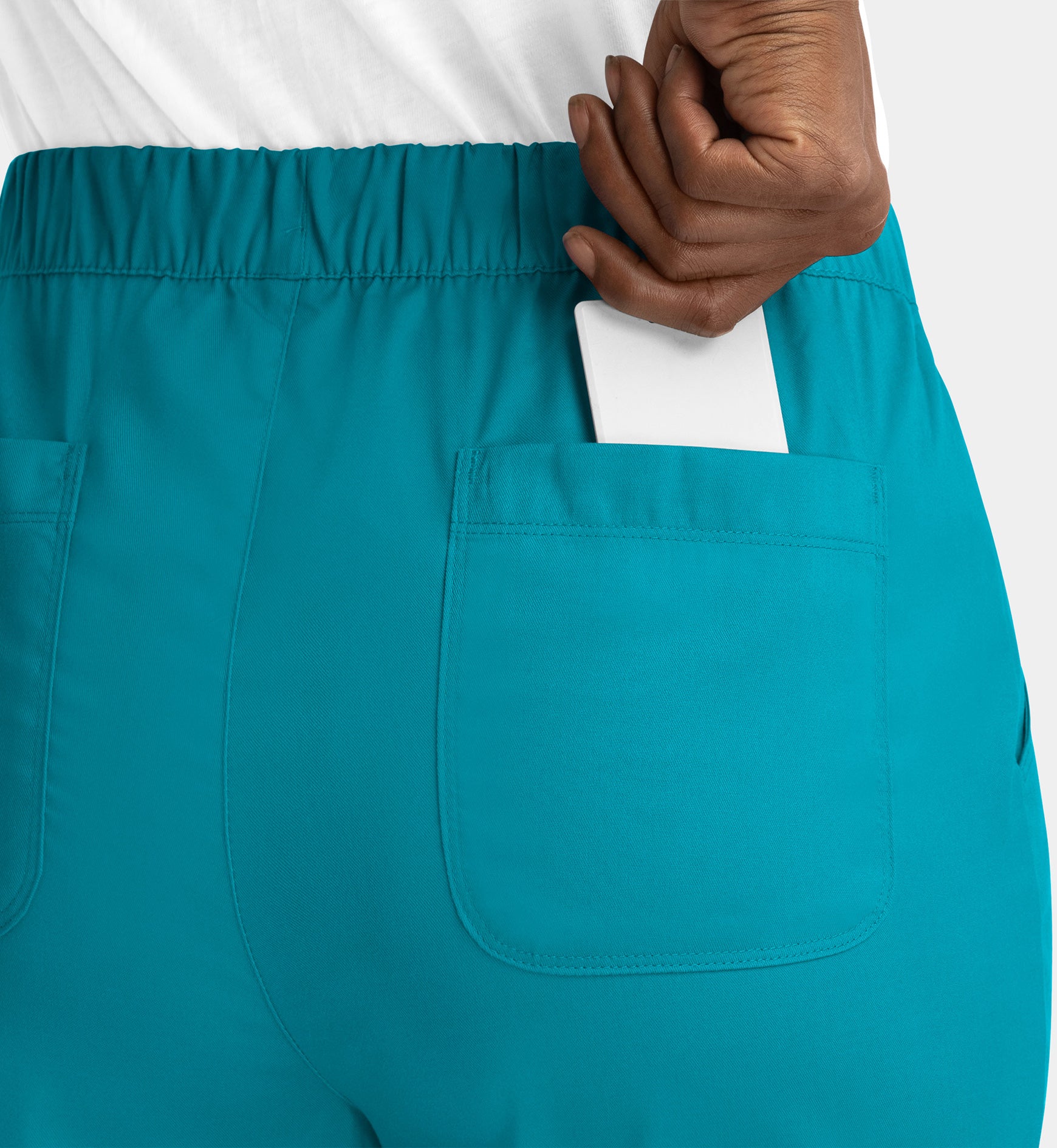 Matrix 6501 Women’s Full Elastic Waistband Cargo Pant Teal