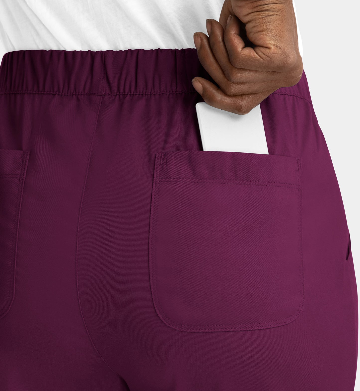 Matrix 6501 Women’s Full Elastic Waistband Cargo Pant Wine