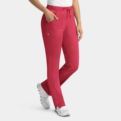 Matrix 6501 Women's Full Elastic Waistband Cargo Pant Watermelon