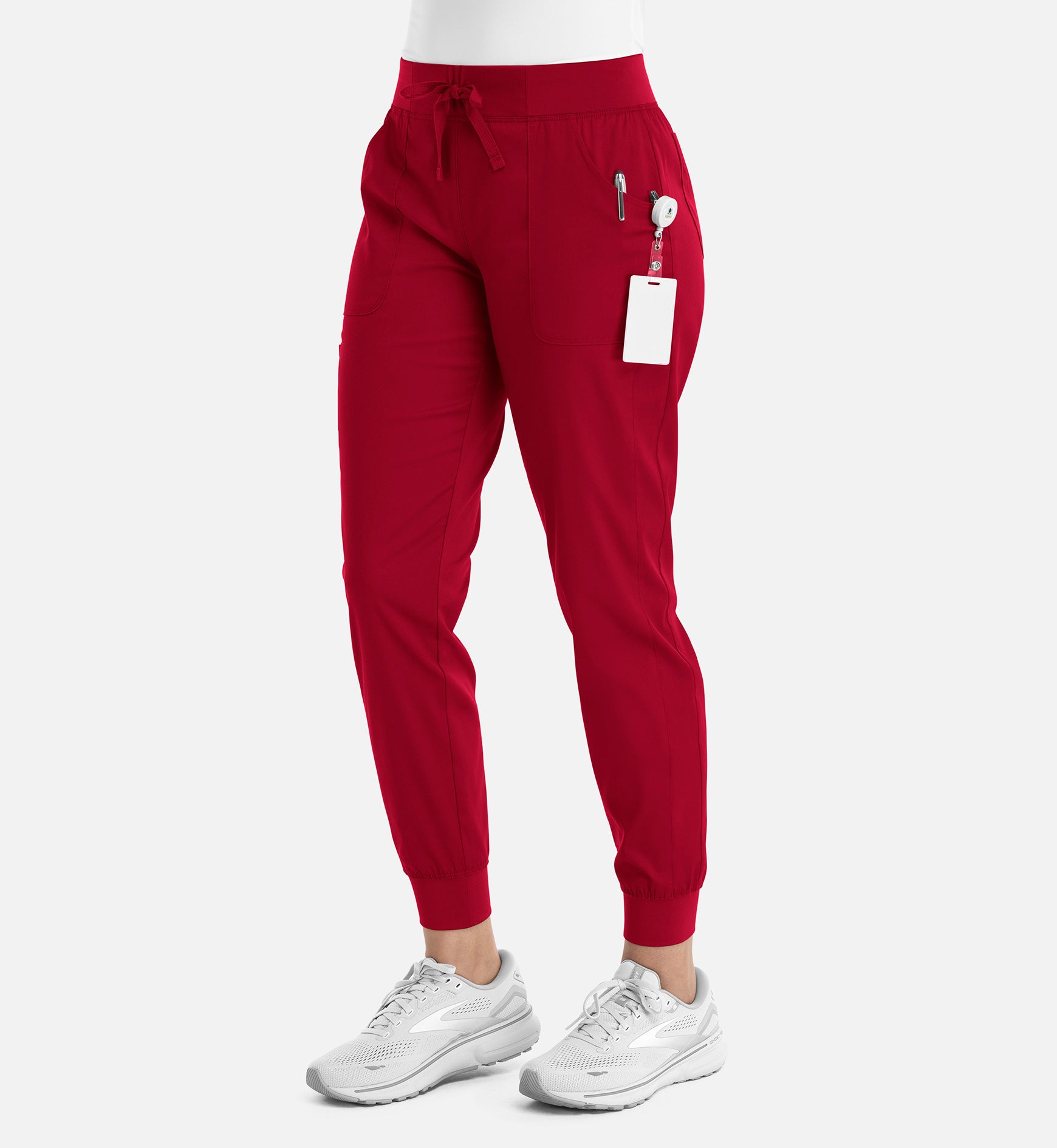 Matrix 6502 Women’s Yoga Waist Jogger Red