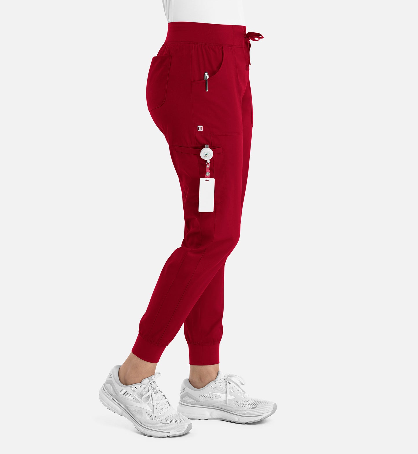 Matrix 6502 Women’s Yoga Waist Jogger Red