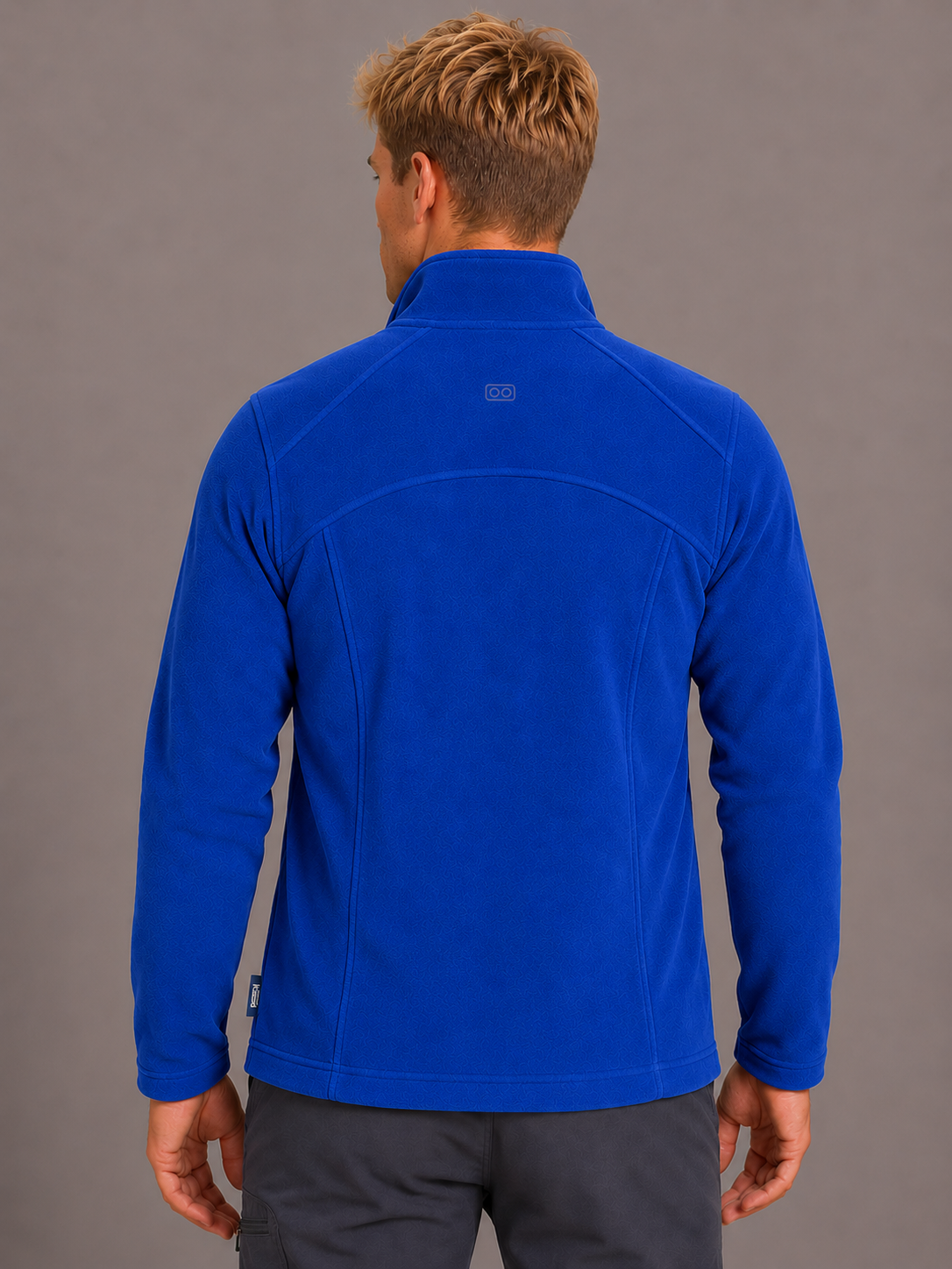 Perfect Fleece 6555 Men's 2 Pocket Bonded Fleece Full Zip Jacket Royal Blue