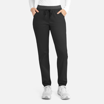 Matrix 6701 Women’s Contrast E-band Cargo Pant Black