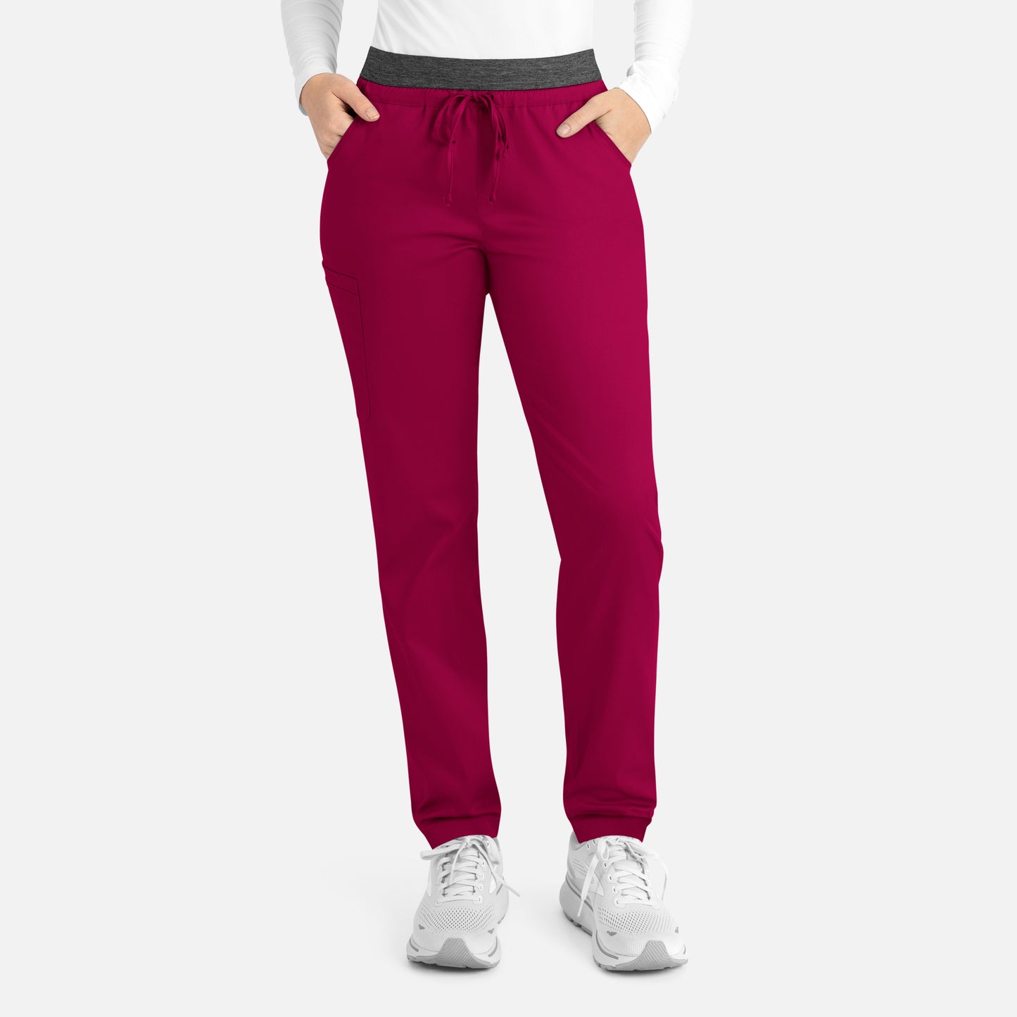 Matrix 6701 Women’s Contrast E-band Cargo Pant Cherries Jubilee