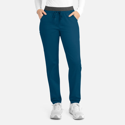 Matrix 6701 Women’s Contrast E-band Cargo Pant Caribbean Blue