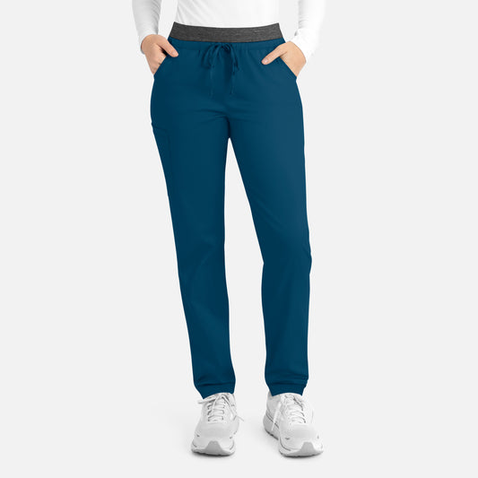 Matrix 6701 Women’s Contrast E-band Cargo Pant Caribbean Blue