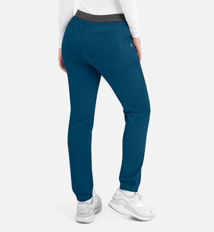 Matrix 6701 Women’s Contrast E-band Cargo Pant Caribbean Blue