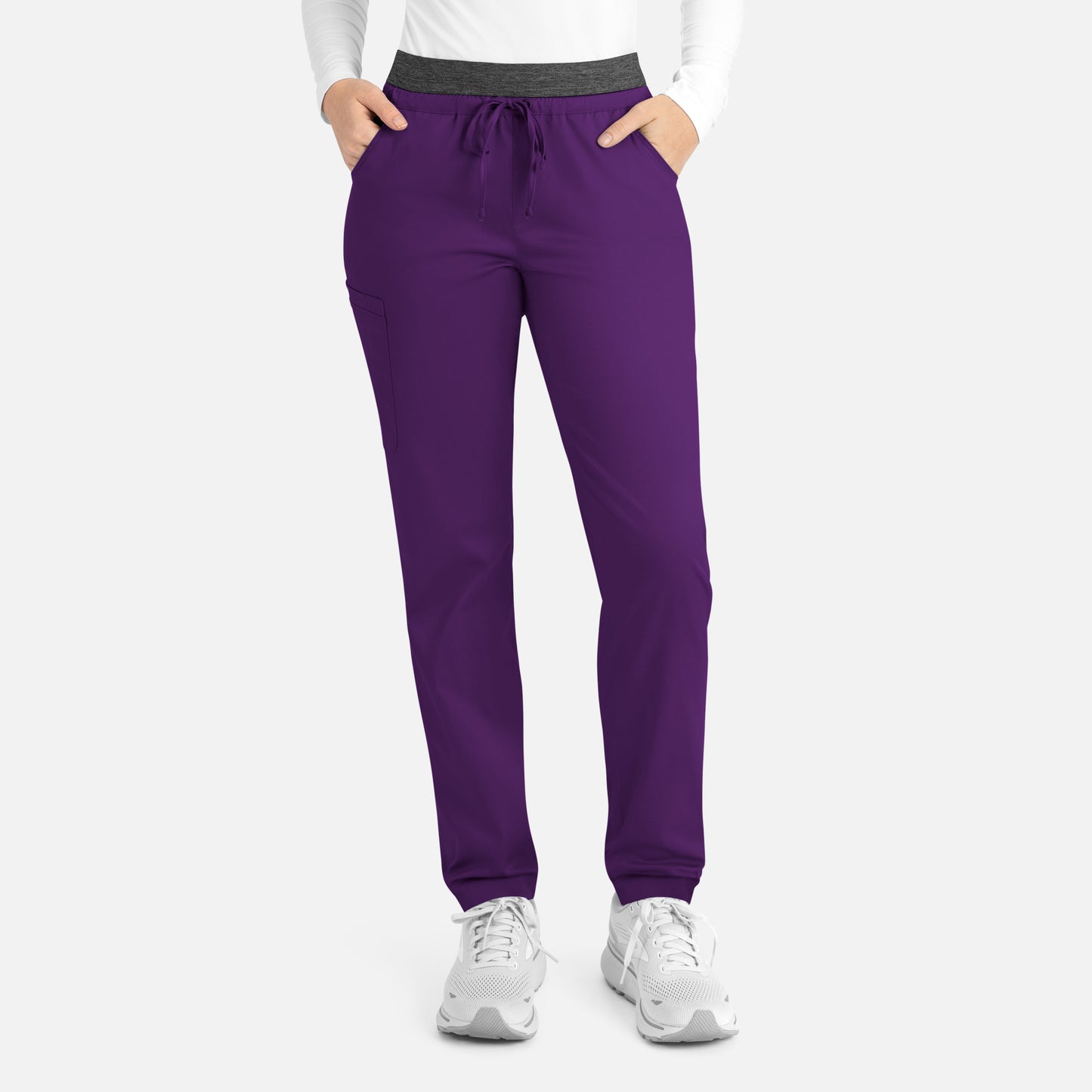 Matrix 6701 Women’s Contrast E-band Cargo Pant Egg plant