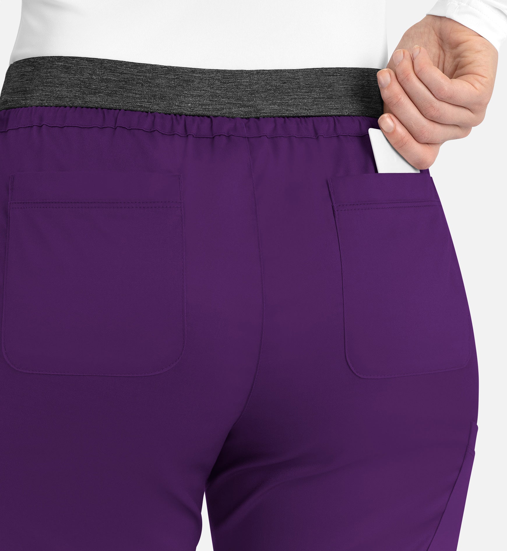 Matrix 6701 Women’s Contrast E-band Cargo Pant Egg plant