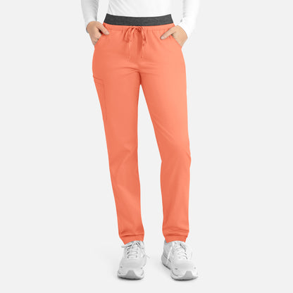 Matrix 6701 Women’s Contrast E-band Cargo Pant Fresh Salmon