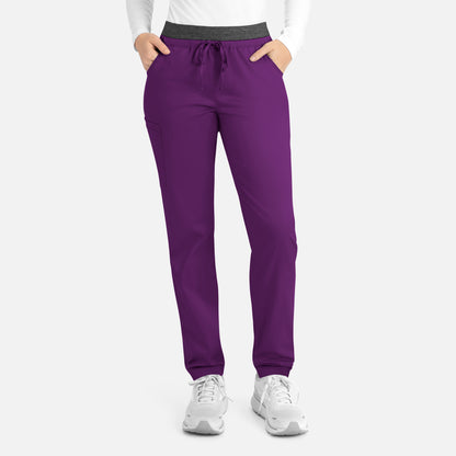 Matrix 6701 Women’s Contrast E-band Cargo Pant HOLLYHOCK