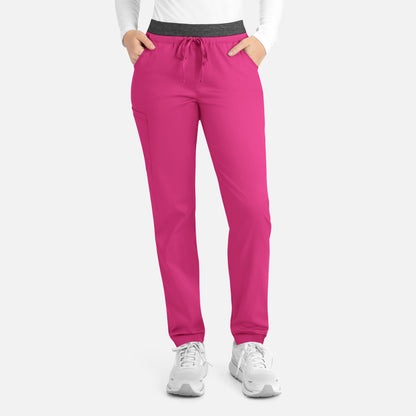 Matrix 6701 Women’s Contrast E-band Cargo Pant Hot Pink