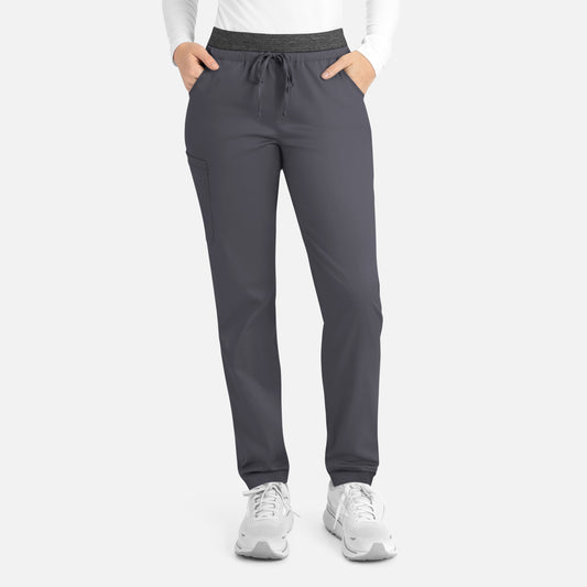 Matrix 6701 Women’s Contrast E-band Cargo Pant Pewter