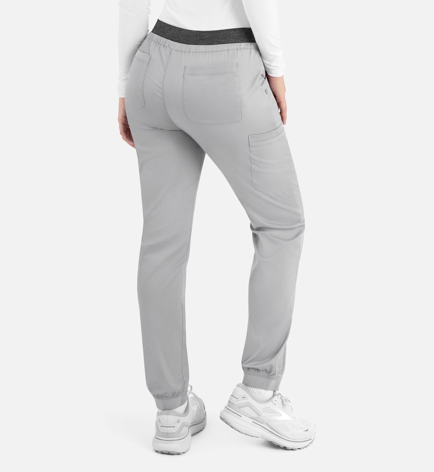 Matrix 6701 Women’s Contrast E-band Cargo Pant Quiet Grey