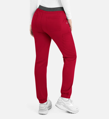 Matrix 6701 Women’s Contrast E-band Cargo Pant Red