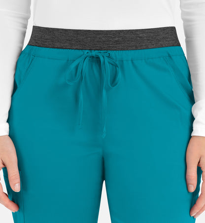 Matrix 6701 Women’s Contrast E-band Cargo Pant Teal