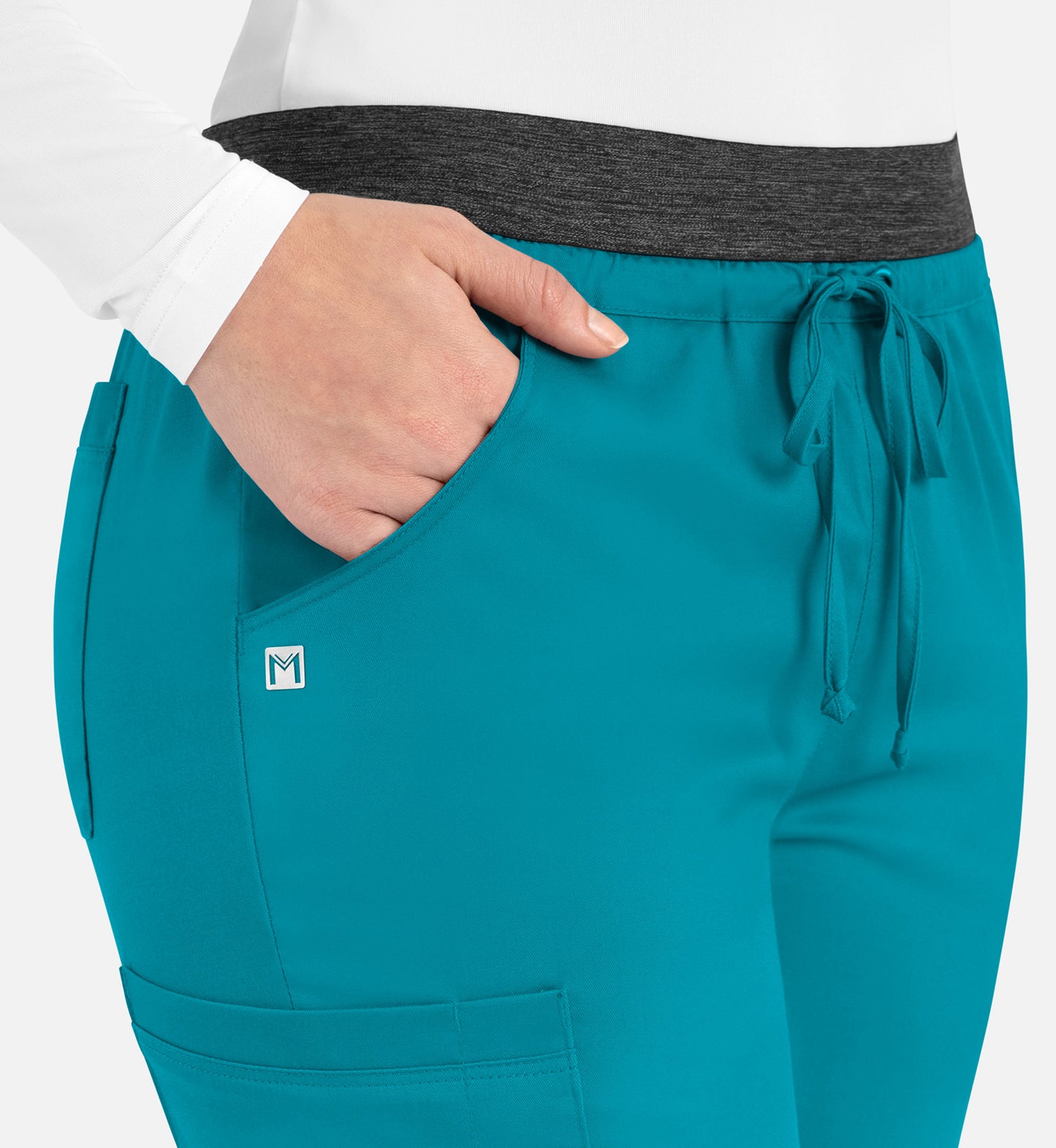 Matrix 6701 Women’s Contrast E-band Cargo Pant Teal