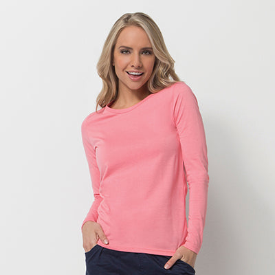 Knit 6709 COOLMAX Long Sleeve Under Scrub Tee