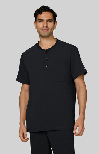 Next Gen Flex Forward Men's 3-Pocket Scrub Top Black
