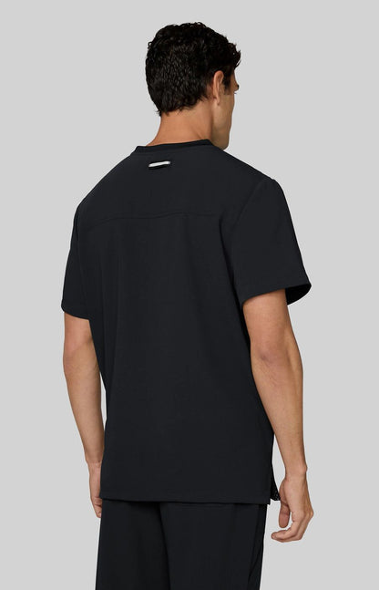 Next Gen Flex Forward Men's 3-Pocket Scrub Top Black