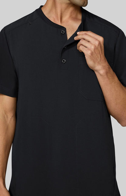 Next Gen Flex Forward Men's 3-Pocket Scrub Top Black