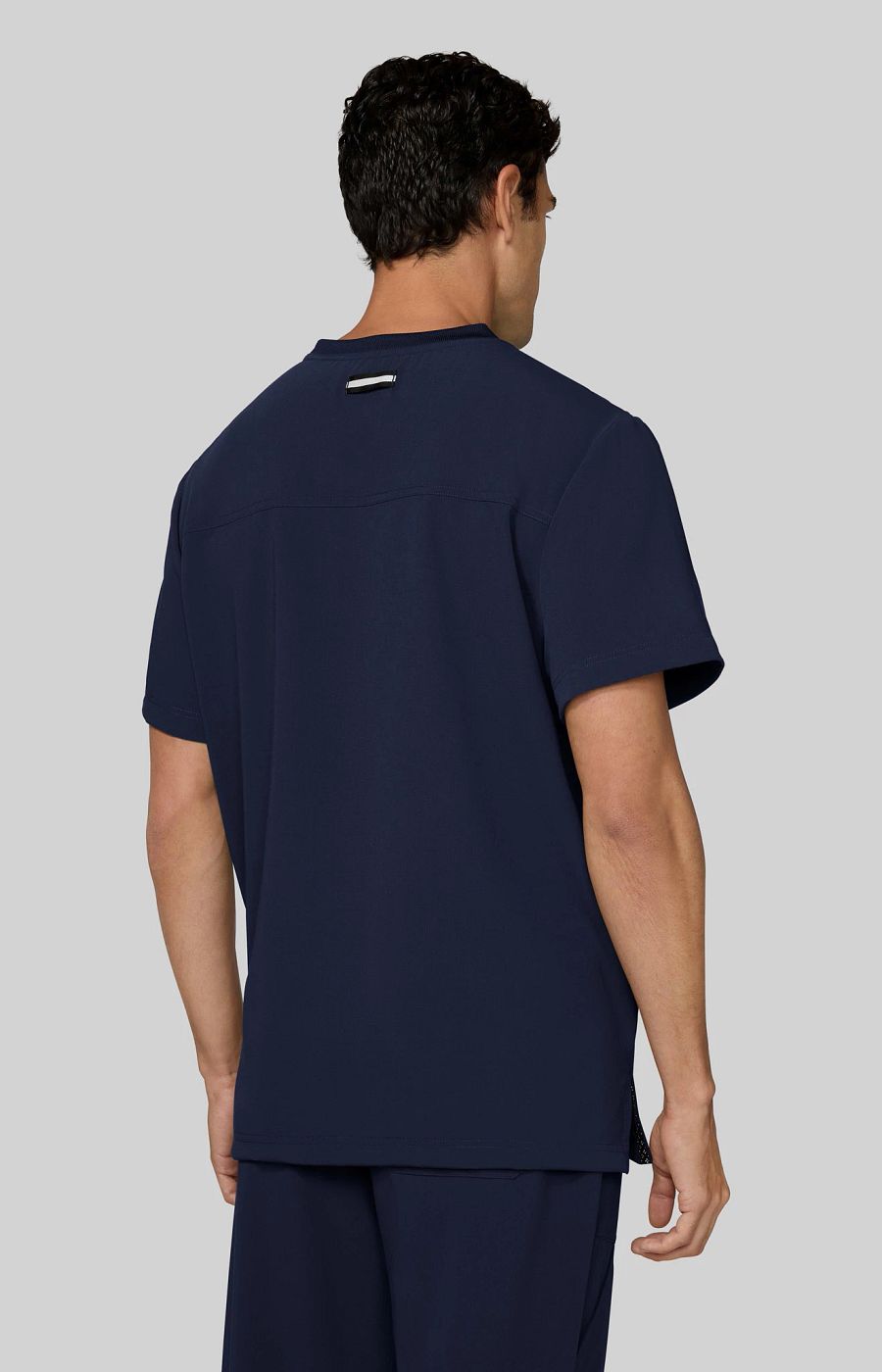 Next Gen Flex Forward Men's 3-Pocket Scrub Top Navy
