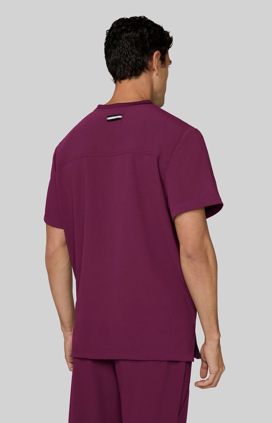 Next Gen Flex Forward Men's 3-Pocket Scrub Top Wine
