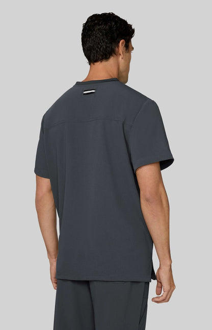 Next Gen Flex Forward Men's 3-Pocket Scrub Top Charcoal