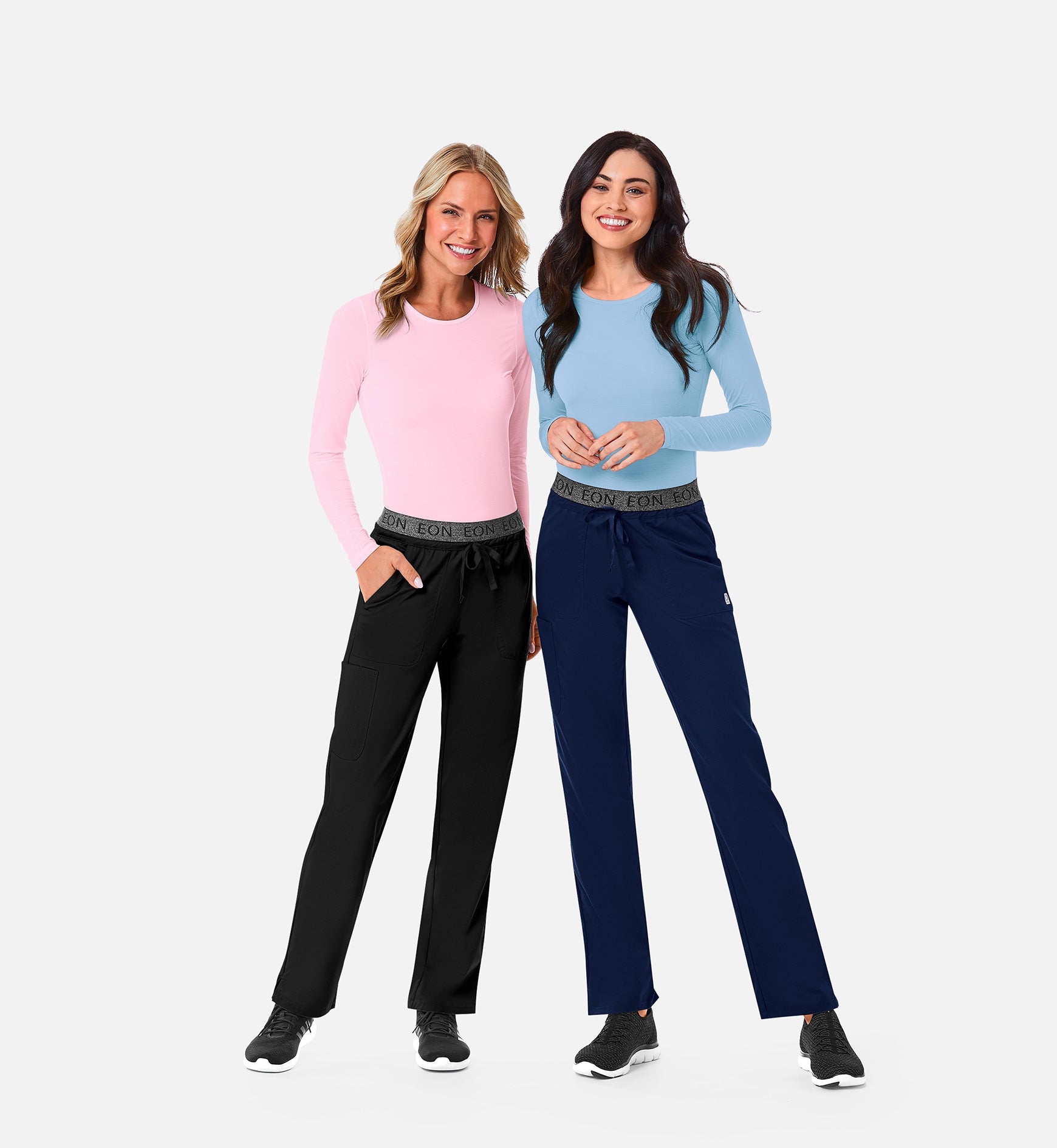 Knit 6809 Ladies Long Sleeve Under Scrub Tee Sky Blue