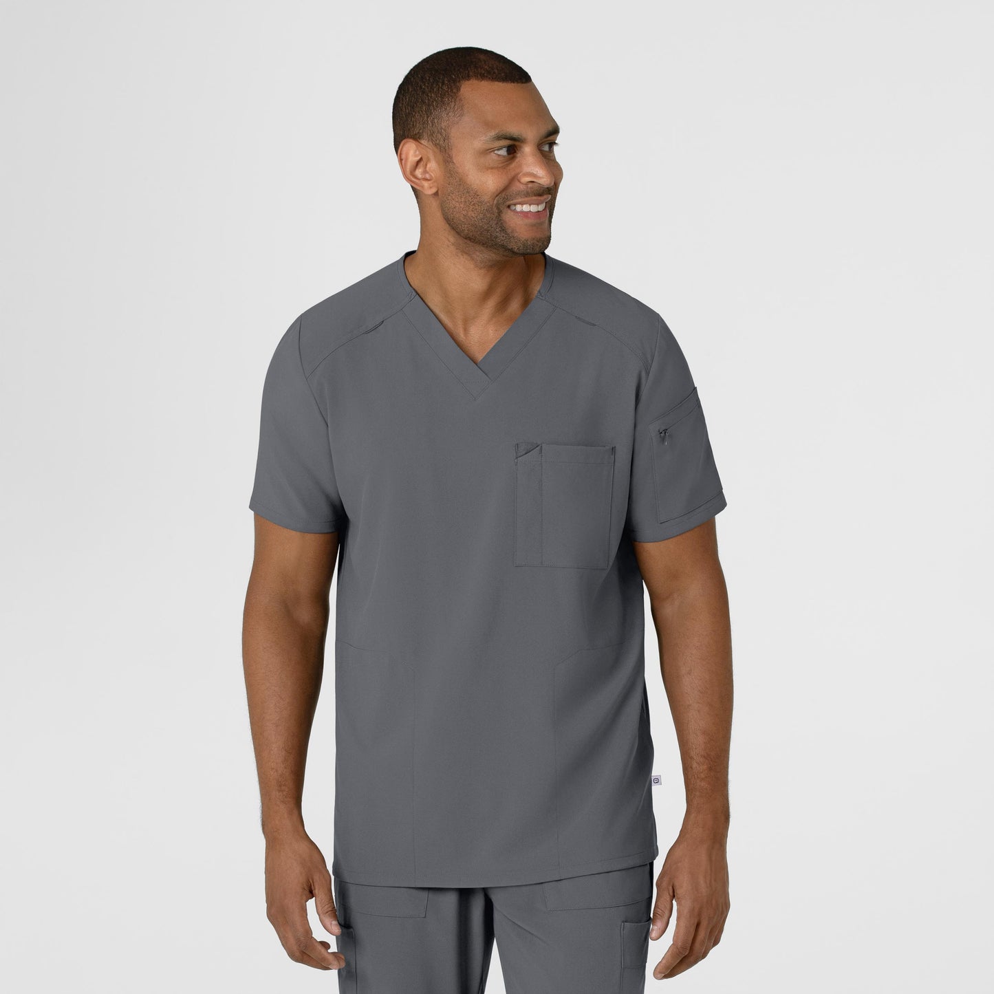 RENEW 6834 Men's V-Neck 5 Pocket Scrub Top