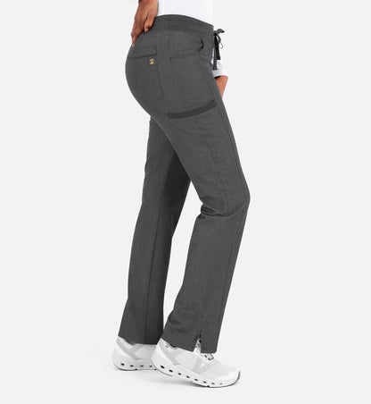 Matrix Pro 6901 Women’s Yoga Waistband Tapered Pant Heather Grey