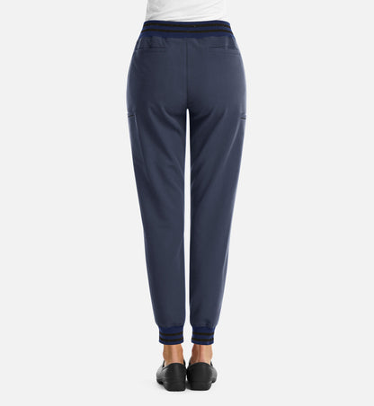 Matrix Pro 6902 Women’s Full Waist Jogger with Metallic Detail Heather Navy