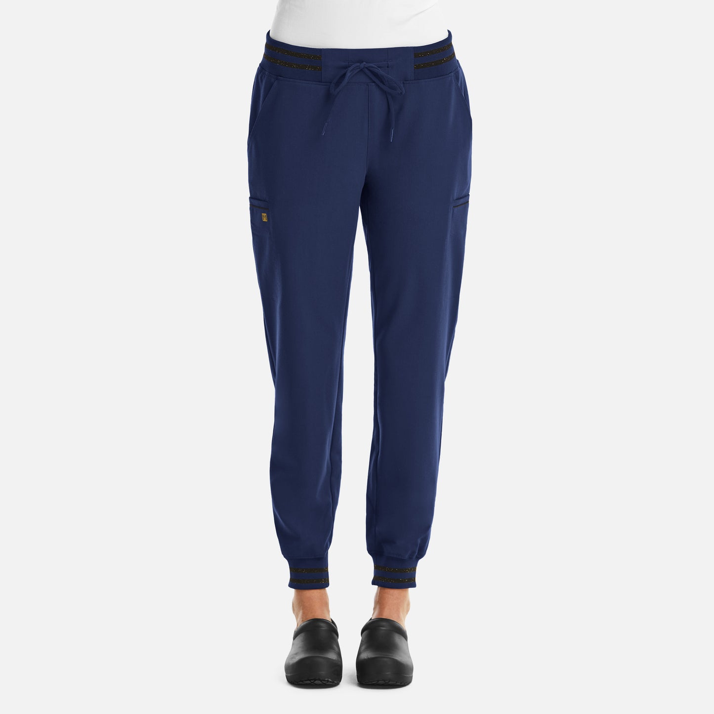 Matrix Pro 6902 Women’s Full Waist Jogger with Metallic Detail Navy