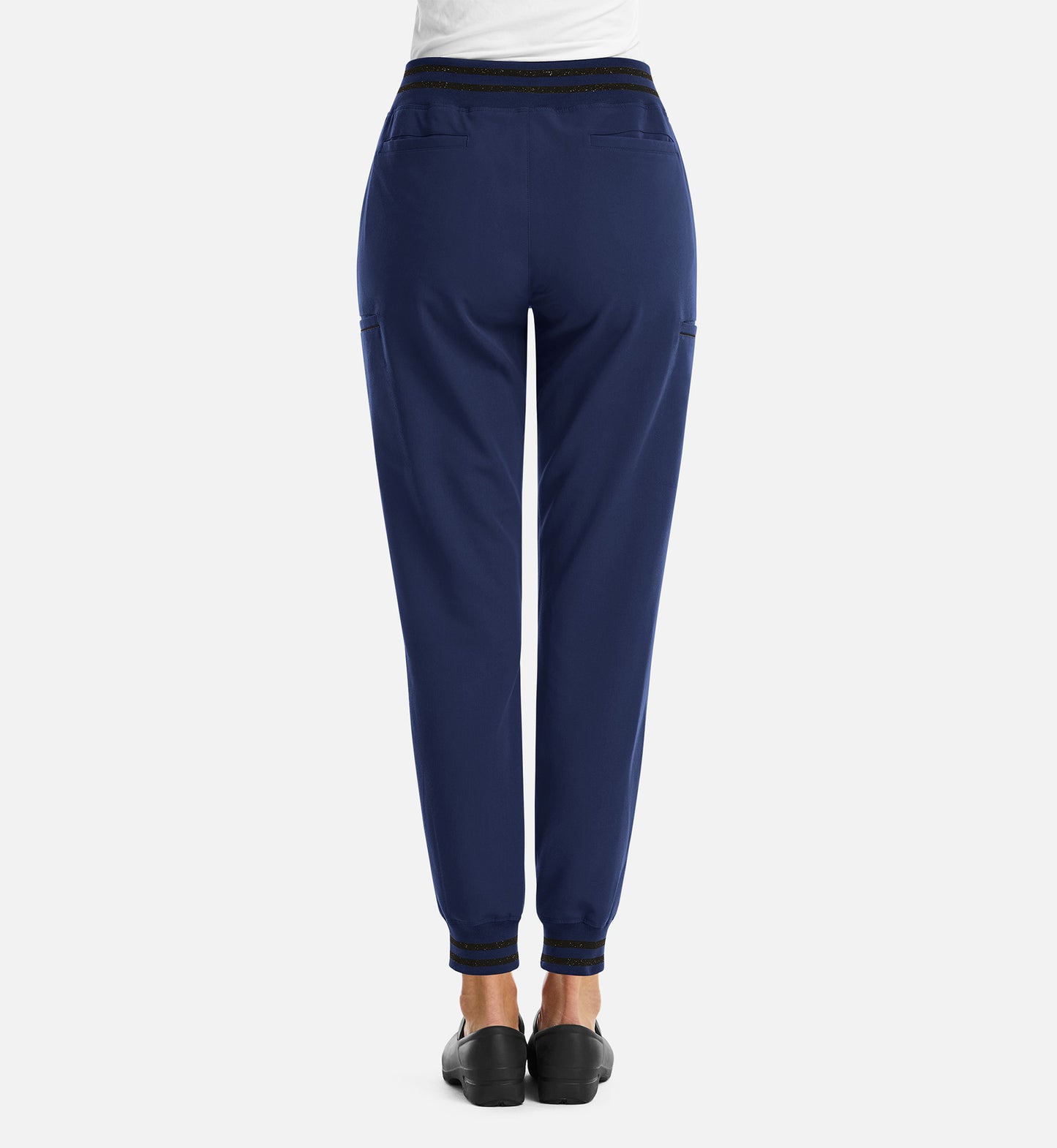 Matrix Pro 6902 Women’s Full Waist Jogger with Metallic Detail Navy