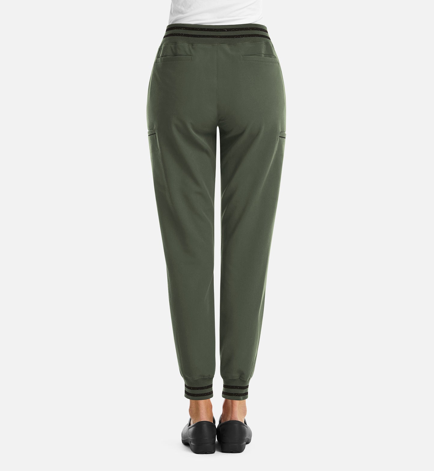 Matrix Pro 6902 Women’s Full Waist Jogger with Metallic Detail Olive