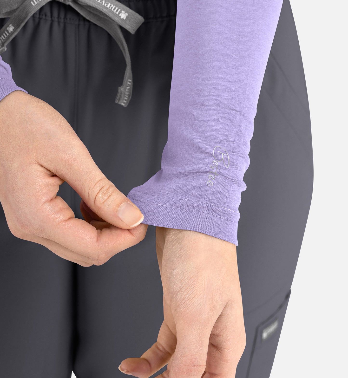 BESTEE 6909 Women’s Basic Long Sleeve Underscrub Tee Lavender