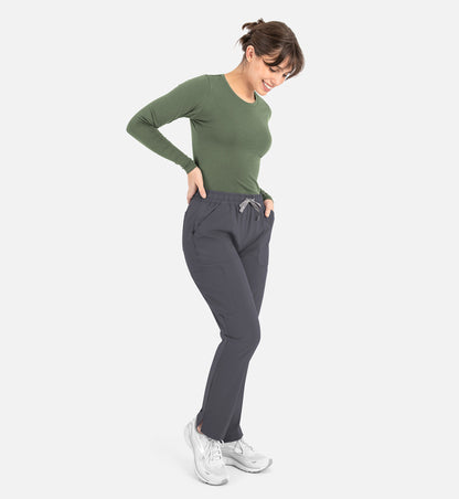 Bestee 6909 Women's Basic Long Sleeve Underscrub Tee Olive