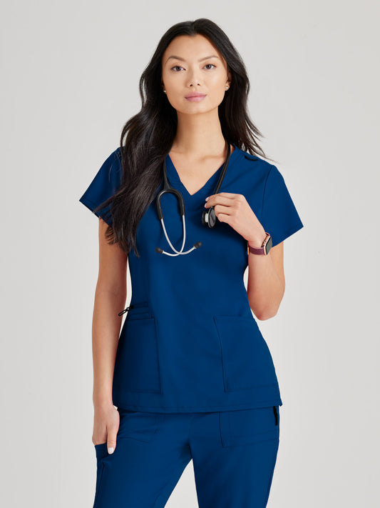 Barco Unify BUT167 Purpose Scrub Top Indigo